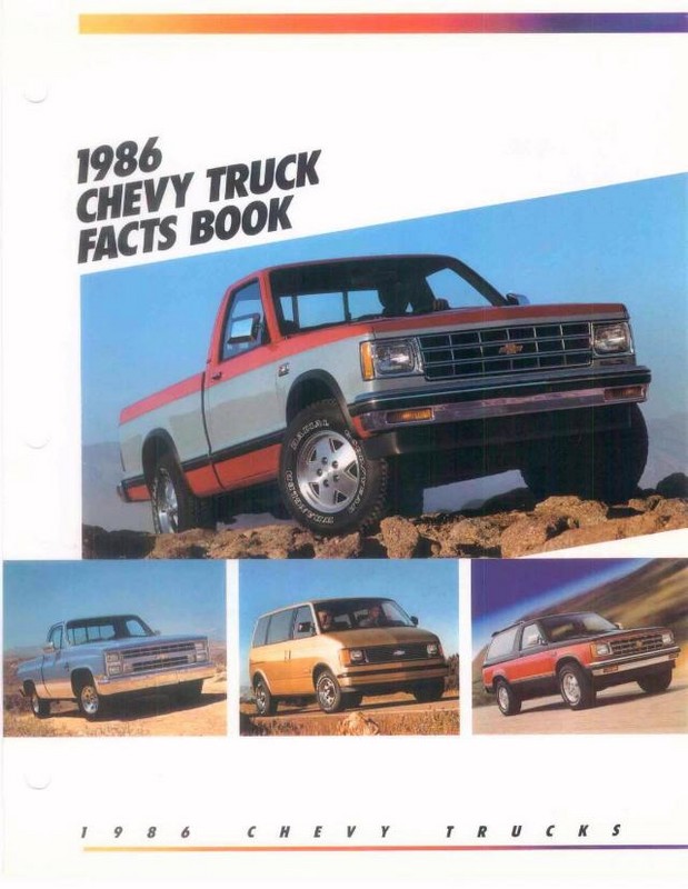 1986 Chevrolet Truck Facts Brochure Page 60